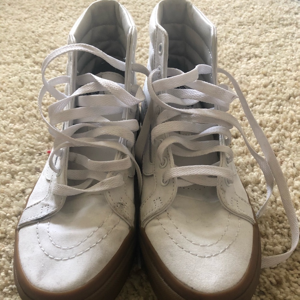 Women’s high top white vans